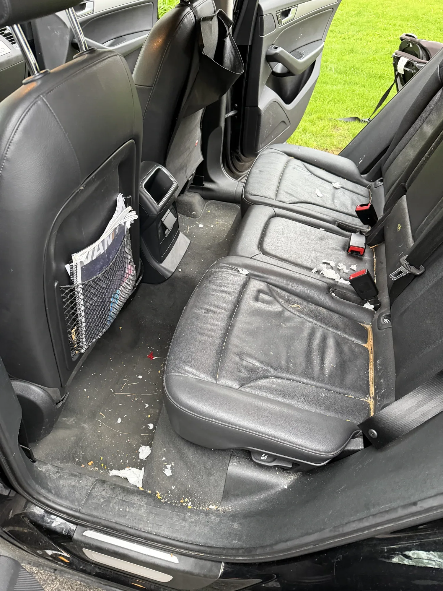 Audi Rear Seat Rescue — car detailing in Orleans, Ottawa